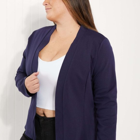 Heimish Full Size Open Front Blazer - Picture 5 of 7